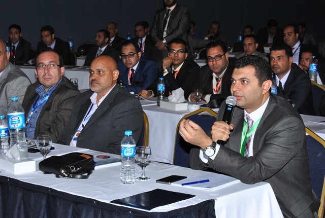 Hazem Hagab at business conference. Private photo
